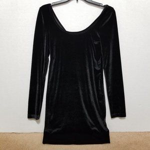 BCBGeneration dress Small velvet velour bodycon mini long sleeve party holiday